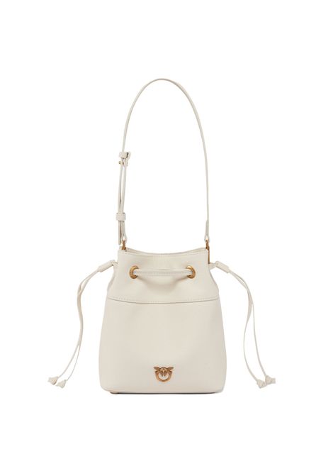Borsa Pinko Secchiello mini bianca oro tracolla PINKO | Borse | 104303 A29QZ14Q